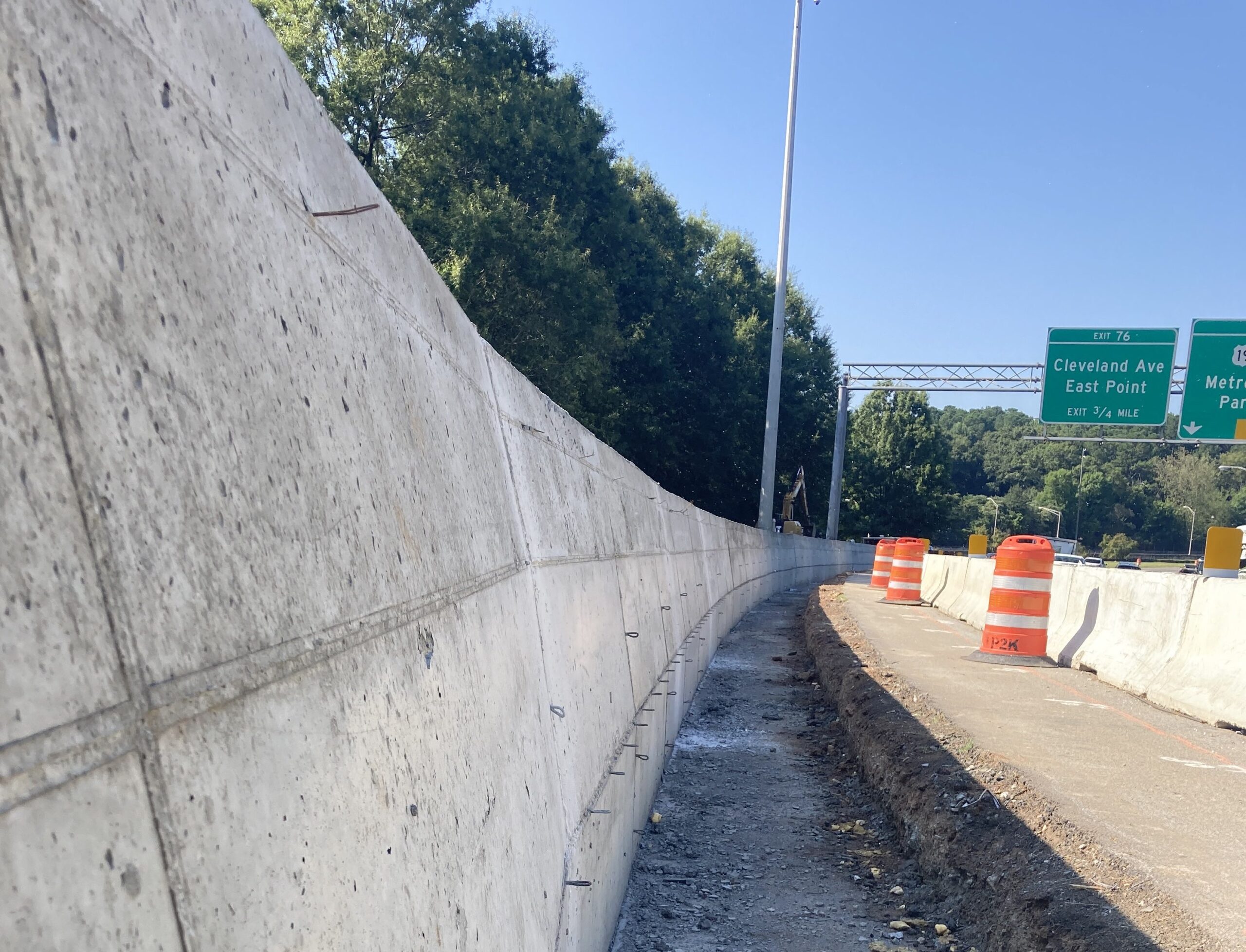 I-85 Concrete Barrier