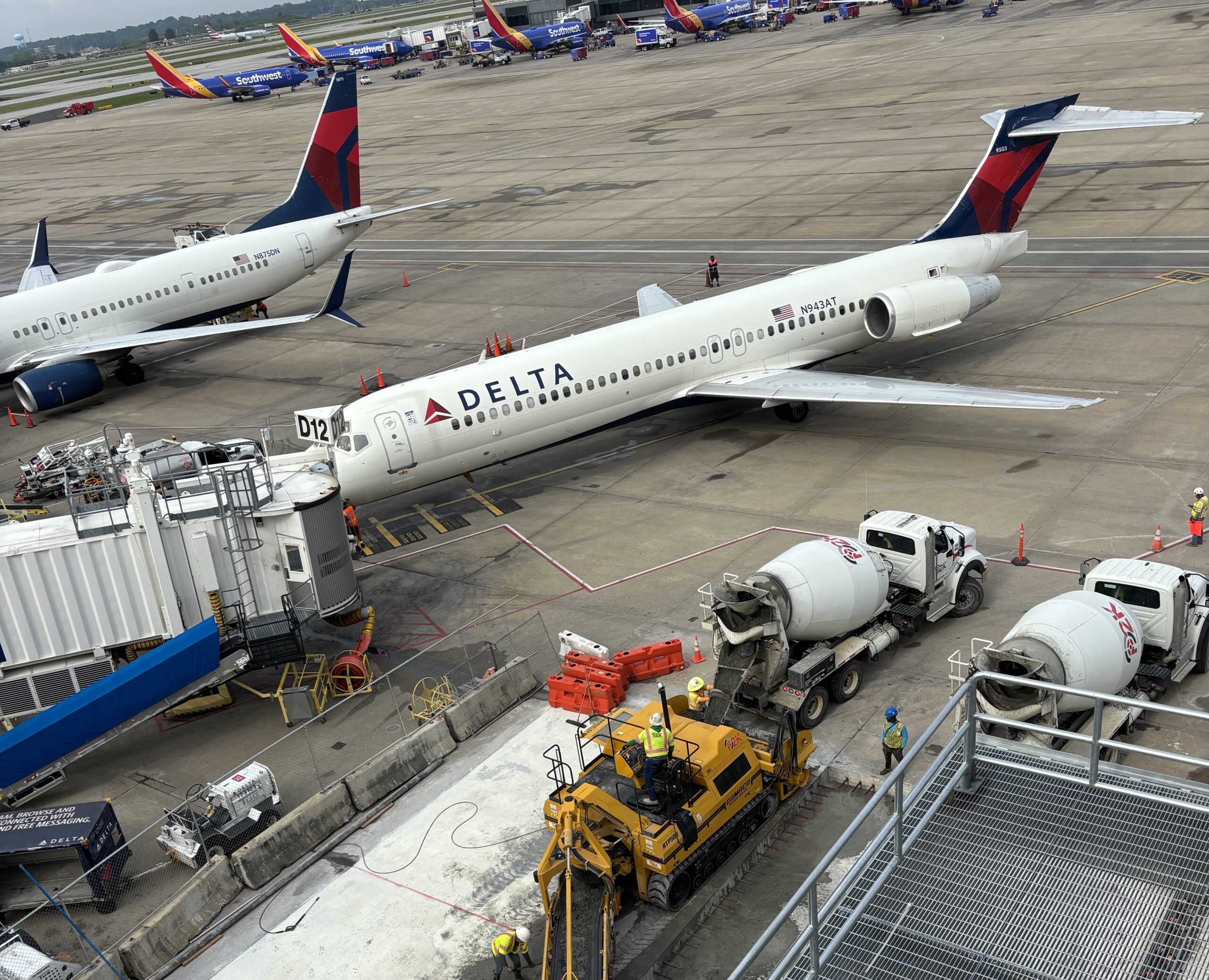 Concrete Apron Delta Sky Club